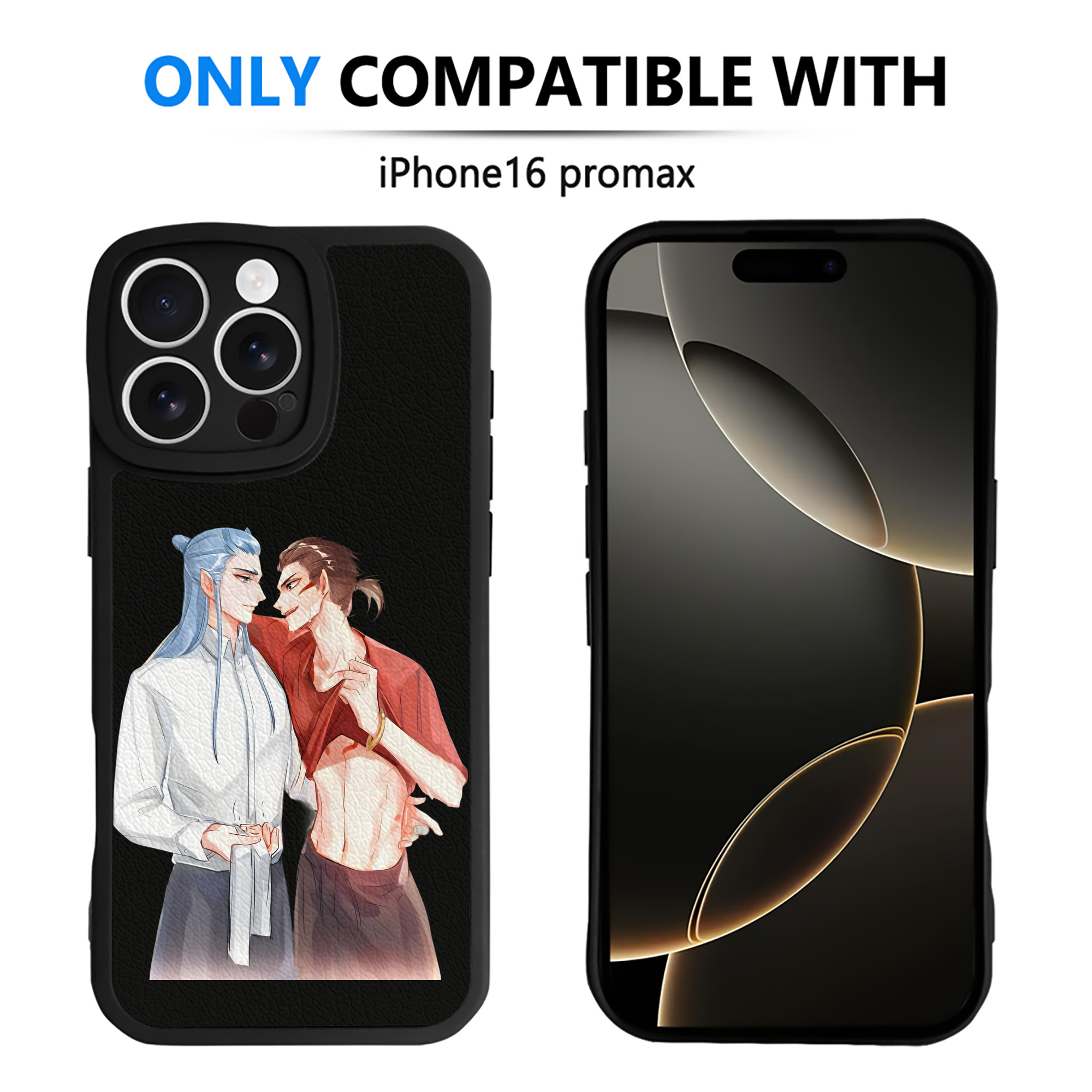 （画像用） Ne Zha 2 ナタ 魔童の大暴れ 【iPhone 16シリーズ対応】シリコンスマホケース（レザー調） 材質：シリコン